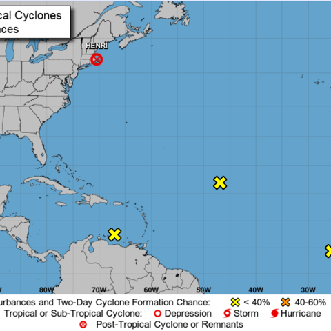 Three new tropical disturbances being tracked in the Atlantic