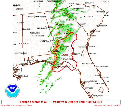 Tornadoes leave trail of destruction in the Deep South