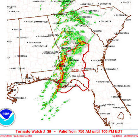 Tornadoes leave trail of destruction in the Deep South
