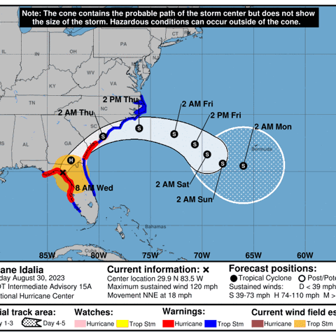Hurricane Idalia makes landfall as a Category 3 storm