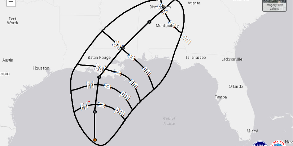 Potential Tropical Storm churning in the Gulf of Mexico